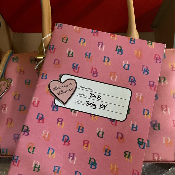 DOONEY & BOURKE RARE Y2K DOMED SATCHEL “IT GIRL 2000’s RAINBOW MONOGRAM BAG NWT! - Picture 13 of 15